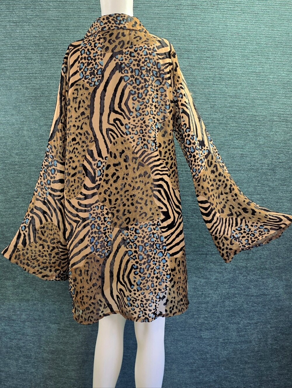 Nasty Gal Mixed Animal Devore Print Mini Tunic Dress - Picture 12 of 15